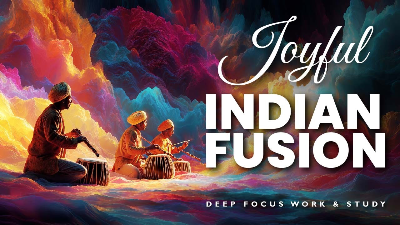 Indian Instrumental Joyful Fusion | Threaded Joyscape – Tabla & Santoor – Deep Work Music