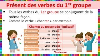 Aprende francés: présent des verbes du 1er groupe || Conjugación de verbos en francés