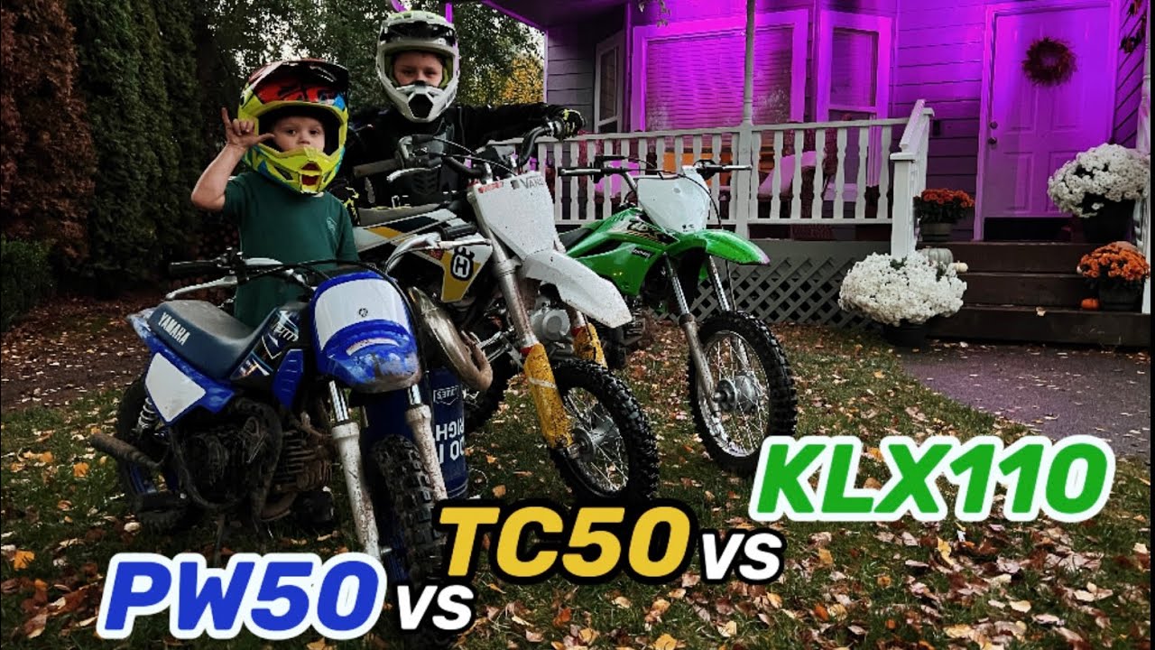 PW50 Vs KLX110 Vs TC50 | Which Dirt Bike Is Faster?