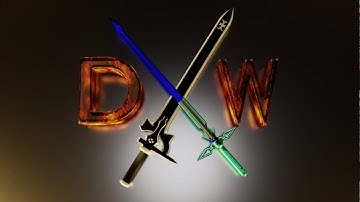 Making ELUCIDATOR in blender (speed modelling) [SAO inspired series] #funwithblender