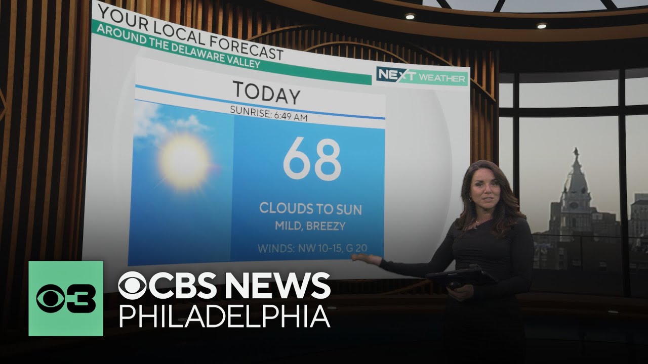 Clouds give way to sun Monday with highs in the upper 60s, tracking ...