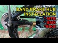 Band brake hub installation  mtb bicycle bike drum brake