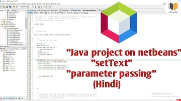 Java project || setText || Parameter passing || On netbeans || Hindi || TCS