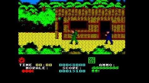 Amstrad CPC6128 Longplay: Platoon (OCEAN) - TAPE Version