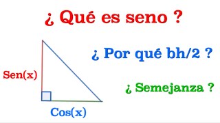 ¿Qué son las funciones trigonométricas? Semejanza demostración | Área triángulo | Geometría