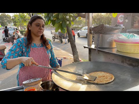 Surat Aunty serves over 120 Types of Parathas | Indian Street Food