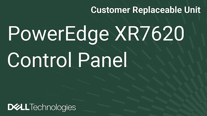 Dell PowerEdge XR7620: Remove/Install Right Control Panel