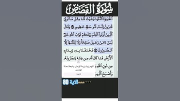 سورة القصص الآية 80 #قرآن #quran #islam #islamicstatus