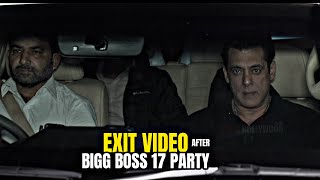 Salman Khan EXIT VIDEO after Bigg Boss 17 Party | Ankita Lokhande Drunk ? with Vicky Jain