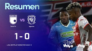 Independiente Santa Fe vs. Jaguares (resumen y goles) | Liga BetPlay Dimayor 2023-II | Fecha 1