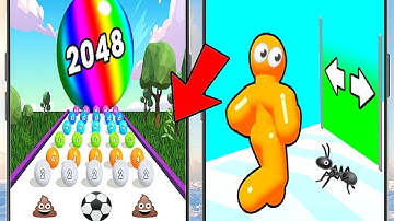 Ball Run 2048 VS Tall Man Run - GAMEPLAY All Levels Android,iOS NEW BIG UPDATE