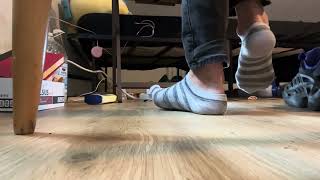 Male 24 Grey Sock Shoe Removal Asmr Back