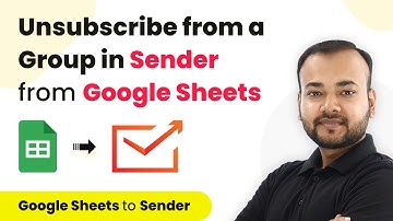 How to Unsubscribe Subscriber from a Group in Sender from Google Sheets | Google Sheets to Sender