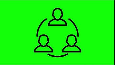 Animated Meeting Icon on Green Screen With Pop-up Sound