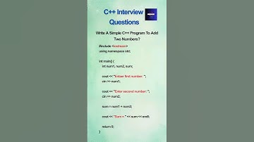 Top C++ Interview Questions and Answers | Crack Your Next Coding Interview! #shortsfeed #shorts #job