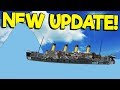 New Tsunami Takes Out the Titanic! - Floating Sandbox Simulator Update Gameplay