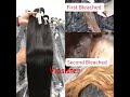 Our raw hair and virgin hair can be bleached and dyed.
