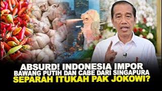 ABSURD! INDONESIA IMPOR BAWANG PUTIH DAN CABE DARI SINGAPURA. SEPARAH ITUKAH PAK JOKOWI?