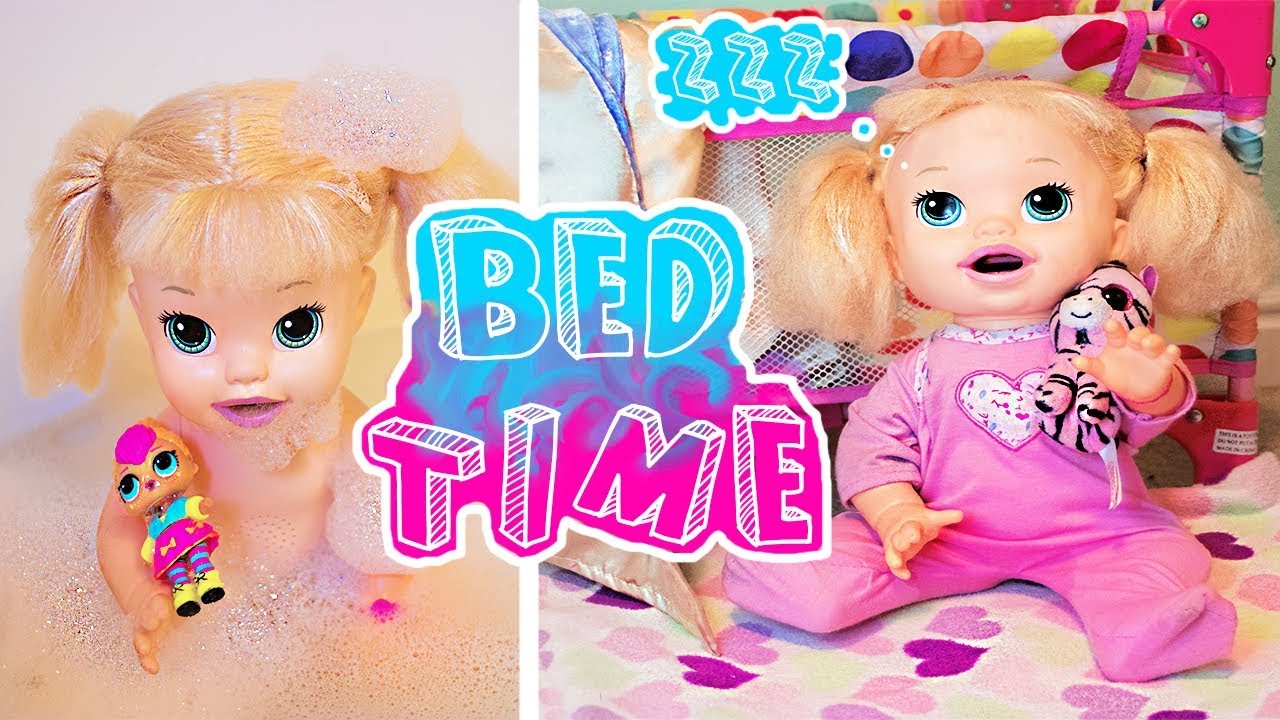 BABY ALIVE BEDTIME ROUTINE - fun doll night routine! - YouTube