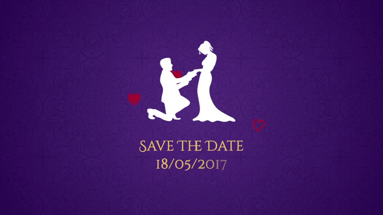 Animated Wedding Invitation - YouTube