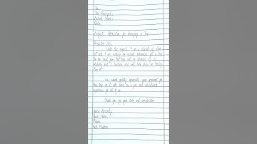 Application for Arranging a Trip in English #application #shorts #english #handwriting #trip