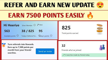 Microsoft Rewards Refer & Earn — New Method Earn 7,500 Points Easily | Refer Your Friend 