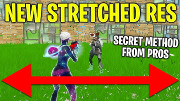 How To Get NEW Stretched Res Pros Kept SECRET! - Fortnite Chapter 2 (Less Input Delay, CRU)