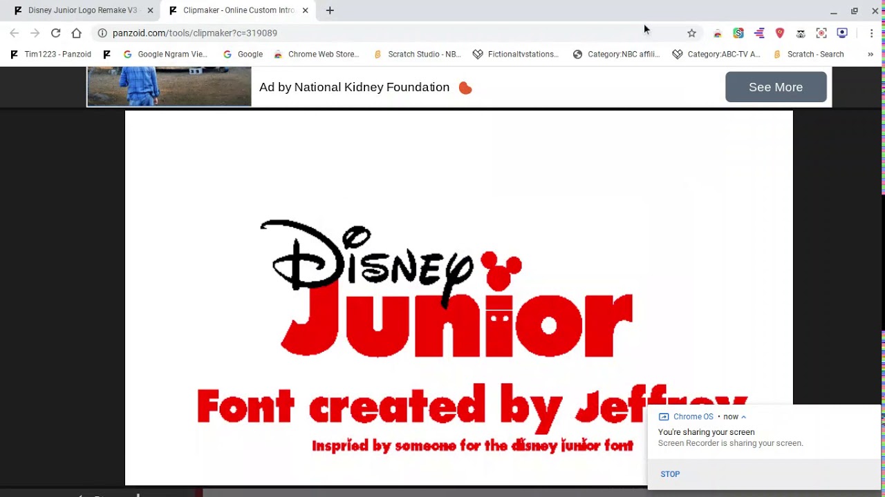 I Made My Own Disney Junior Font Youtube