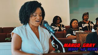 Margo Gray WAFF 48 News at Shiloh MB Church