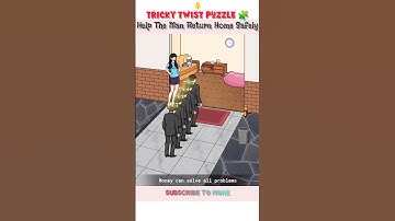 Help The Man Return Home Safely 🤯🕵 | Tricky Twist puzzle 🧩 Gameplay #shorts