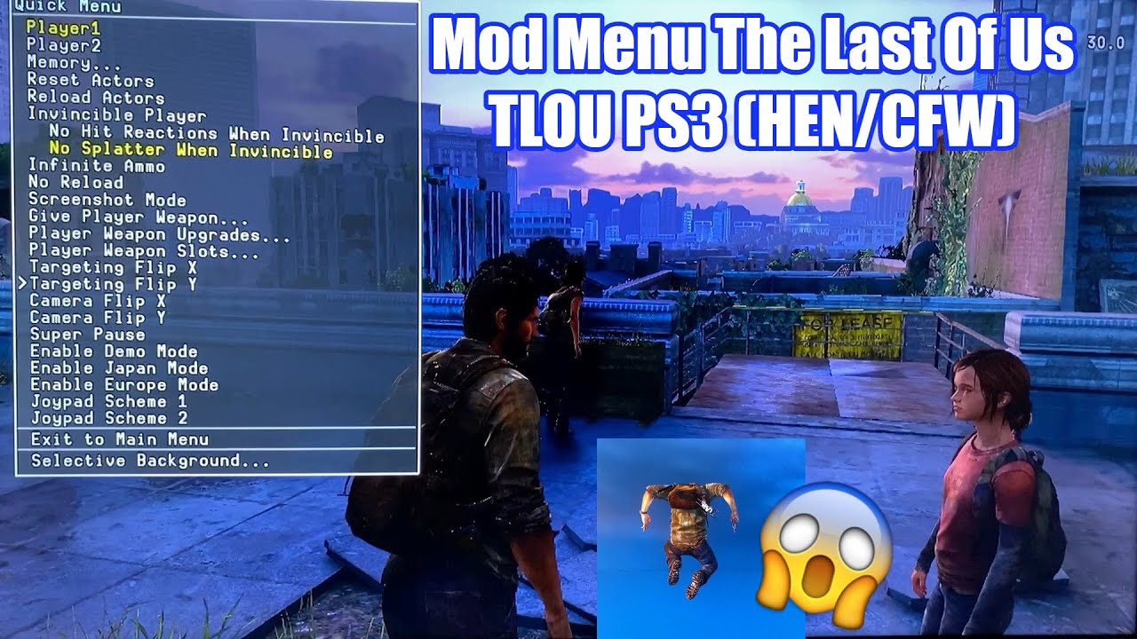 TLOU PS3] The Last Of Us Mod Menu