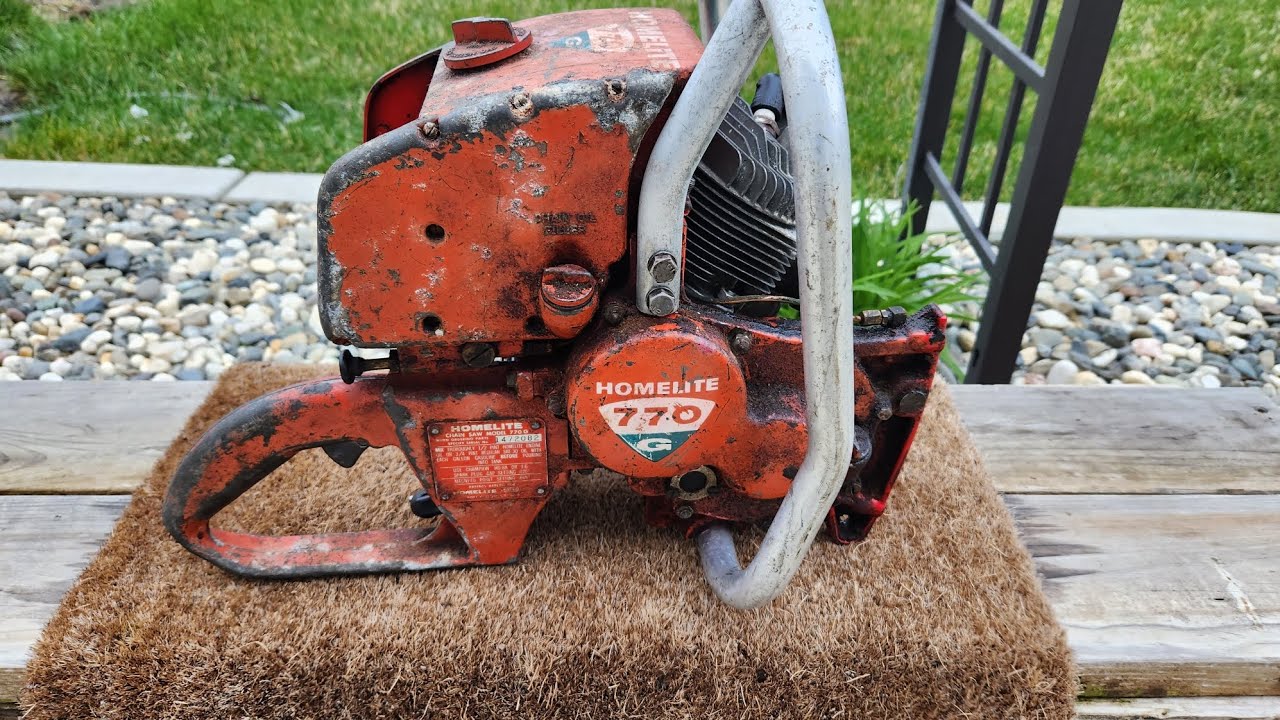 Homelite 770g Vintage Chainsaw YouTube
