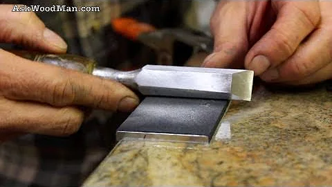 Using Wet/Dry Sandpaper To Flatten Chisels and Plane Irons • Complete Sharpening Series Video 9