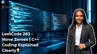 LeetCode 283 : Move Zeroes | Live Coding C++ | Step-by-Step Explanation 💯