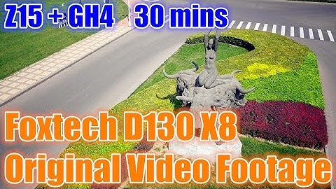 Foxtech D130 X8 GH4 Original Video Footage