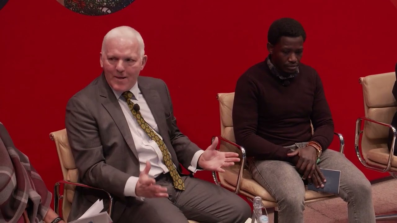 Air Marshall (ret'd) Sir Graham Stacey contributes to the panel discussion at the UAMH launch