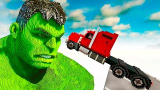 Trucks and Cars vs HULK - Teardown Jumps with Mods