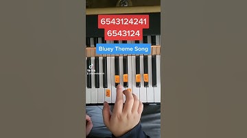 Thumbnail of Bluey Theme Song Easy Piano Tutorial