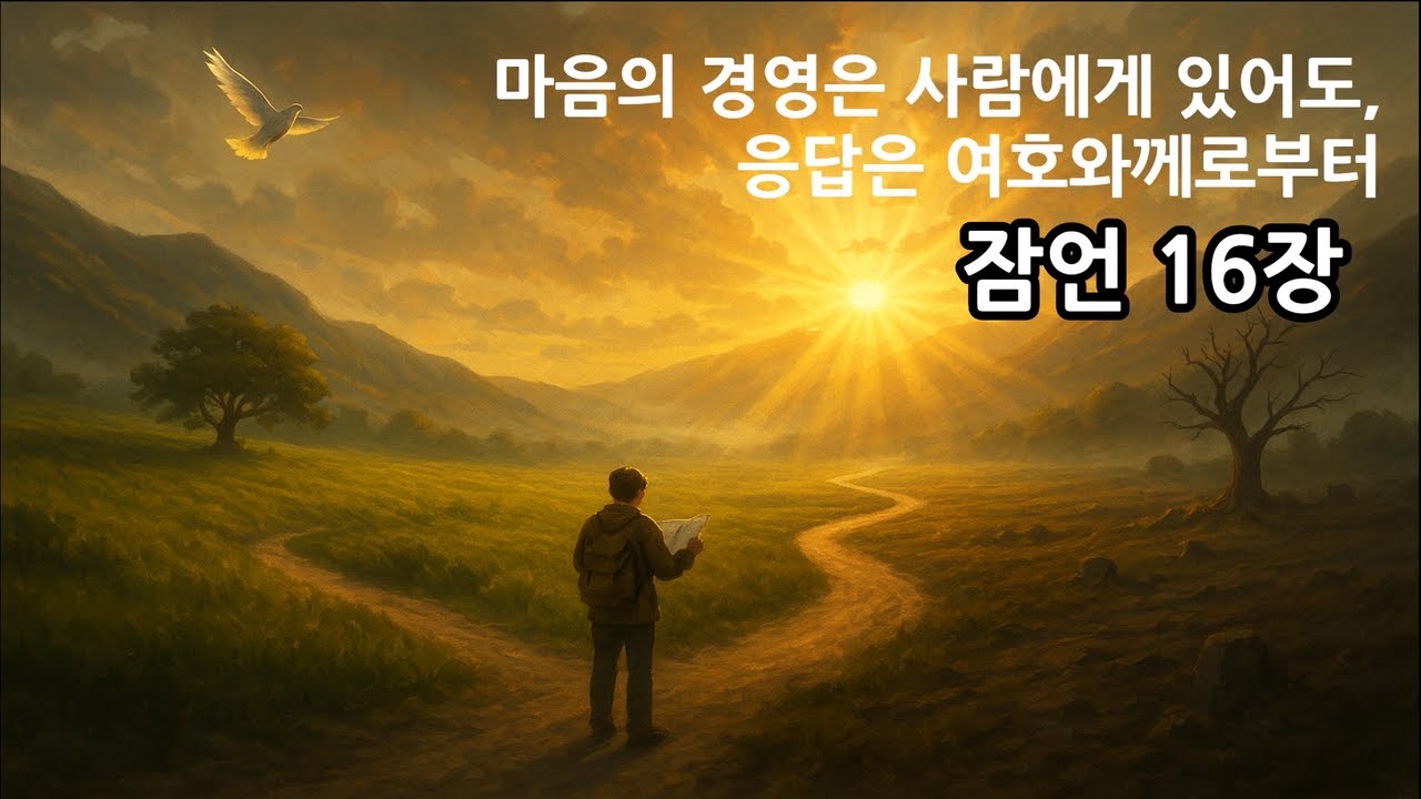 성경읽기 | 잠언 16장｜사람의 길을 인도하시는 하나님 – 겸손과 지혜로 살아가는 법 - YouTube