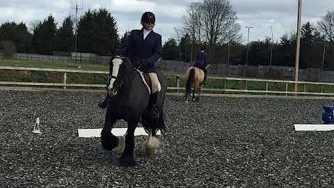 Vicky and Hester dressage anywhere March 2018