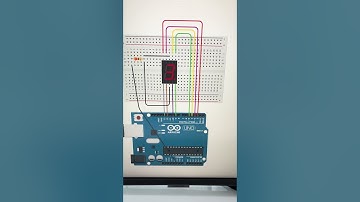 Arduino Led Segment Display. Write 0 to 9. Tinkercad