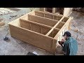 Amazing Carpenter's Woodworking Skills - Build Modern Beautiful Wardrobe, Extremely Fast & Simple