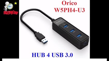 Bộ chia 4 cổng USB 3.0 cao cấp Orico W5PH4-U3 - HUB 4 USB 3.0 ORICO W5PH4-U3