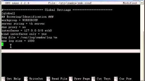 3.1 Configuring Samba on Debian 7