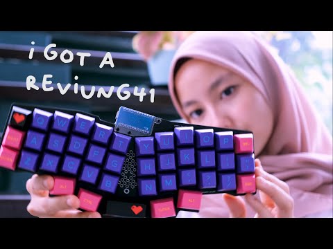 40% Keyboard - Reviung41 - Akko Purple Lavender Switch