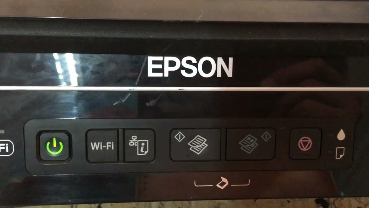 How to clean printer head clogged Epson L385 on control panel without