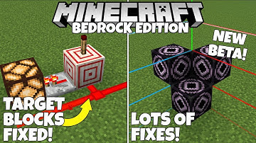 Target Blocks are FINALLY Fixed! Redstone Updates, Bug Fixes & More! Minecraft Bedrock 1.17 Beta!