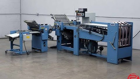 1997 MBO B20 Continuous Feed Paper Folder w/ 8 Page Unit and Mobile Delivery