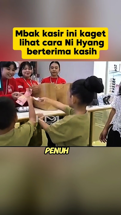 This cashier was shocked to see how Ni Hyang thanked her #shorts #kdm #dedimulyadi