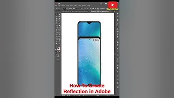 How To Create Reflection in Adobe #illustrator #tutorial #shorts